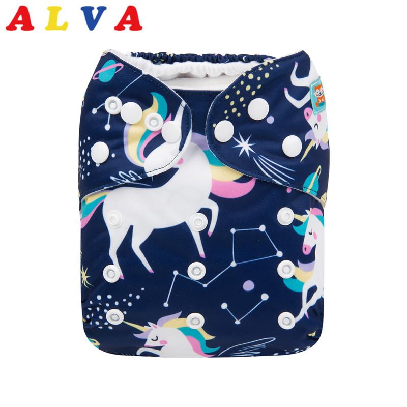 Pañal de Tela Unitalla Alva Baby - Unicornio - Llegada 30 Julio aprox - Imagen 1