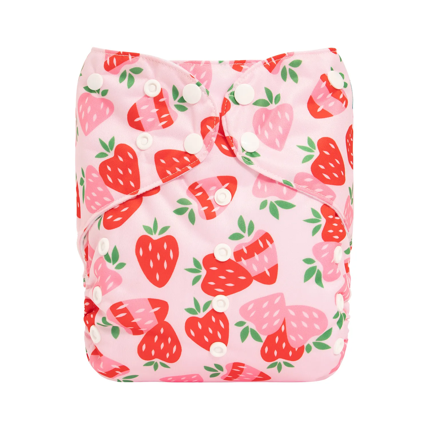 Pañal de Tela Big Size - Ajustable hasta los 6 años aprox - Fresas - Imagen 1