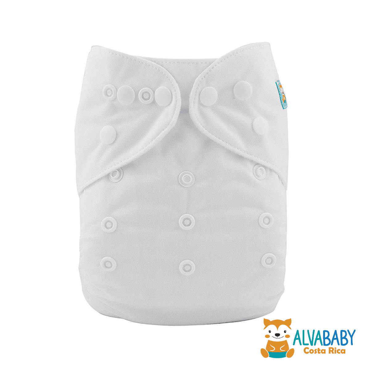 Pañal de Tela Unitalla Alva Baby Liso - Blanco - Llegada 30 Julio aprox - Imagen 1