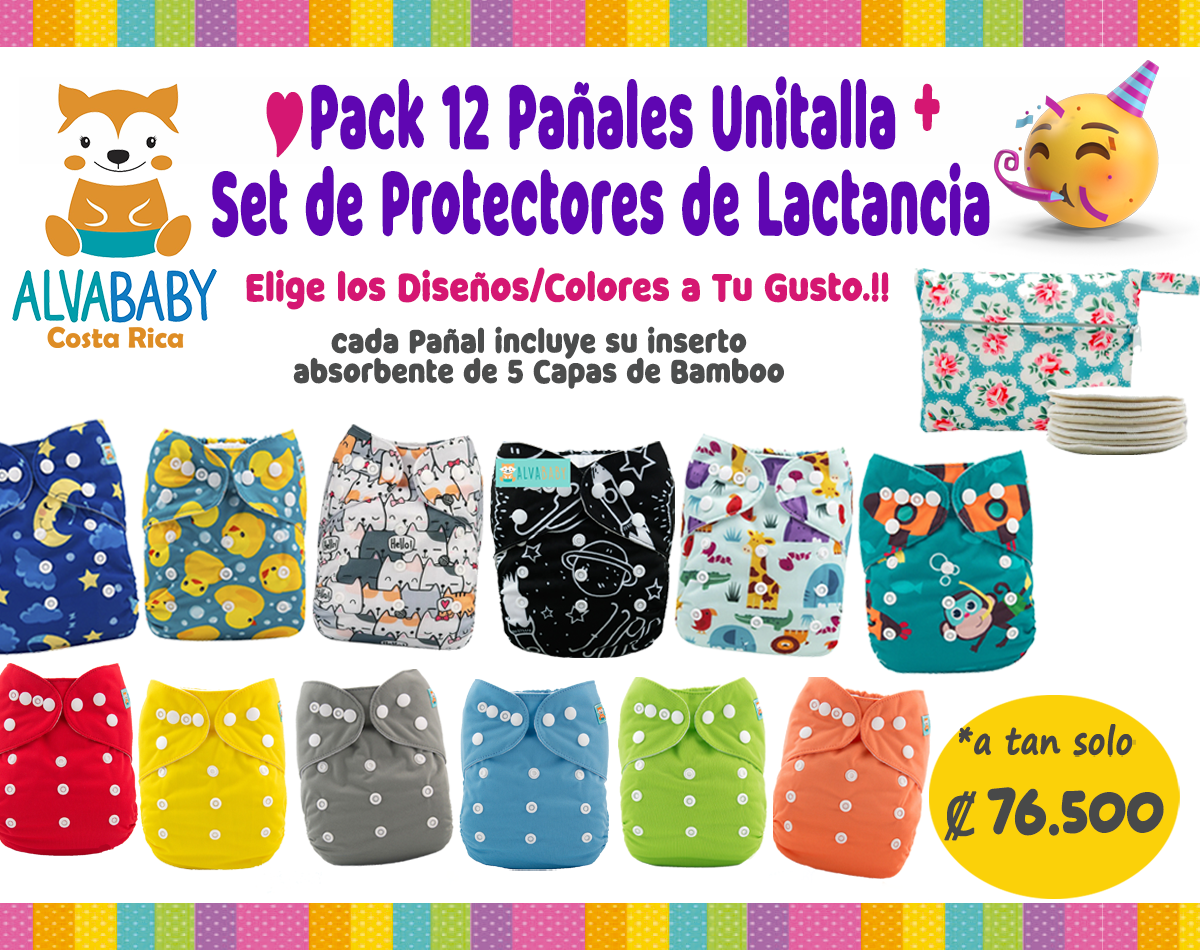 Pack 12 Pañales OCT 24 Pack de 12 Pañales Unitalla + Set de Protectores de Lactancia - Exclusiva de Pre-Venta - Imagen 1