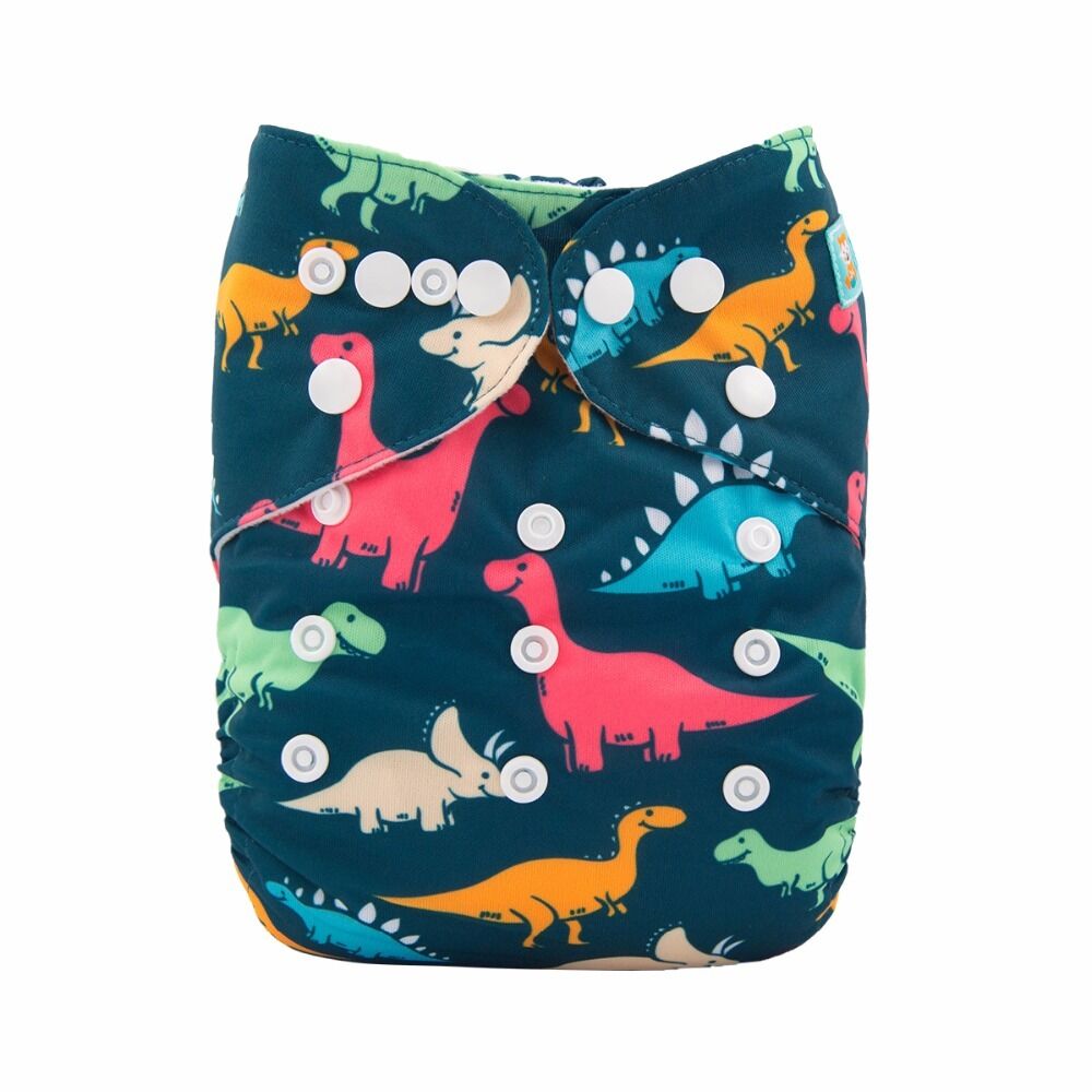 Pañal de Tela Unitalla Alva Baby - Dinos - Est de Edición Especial - Llegada 30 Julio aprox - Imagen 1
