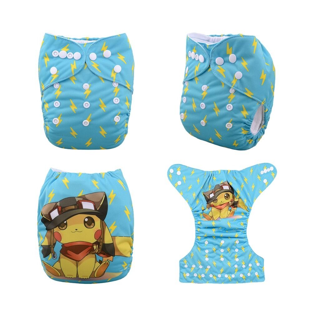 Pañal de Tela Unitalla Alva Baby - Est de Edición Especial - Pikachu - Llegada 30 Julio aprox - Imagen 1