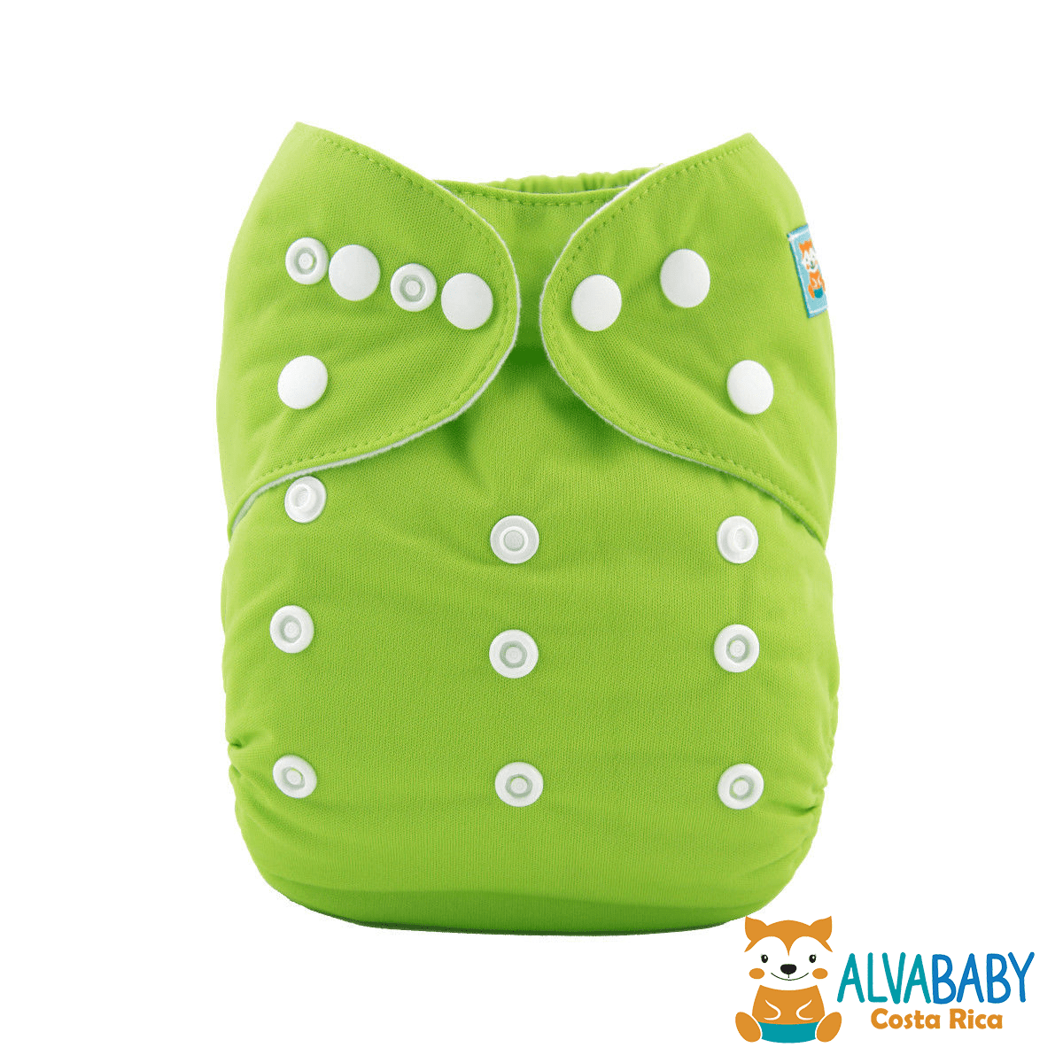 Pañal de Tela Unitalla Alva Baby Liso - Verde Limón - Llegada 30 Julio aprox - Imagen 1