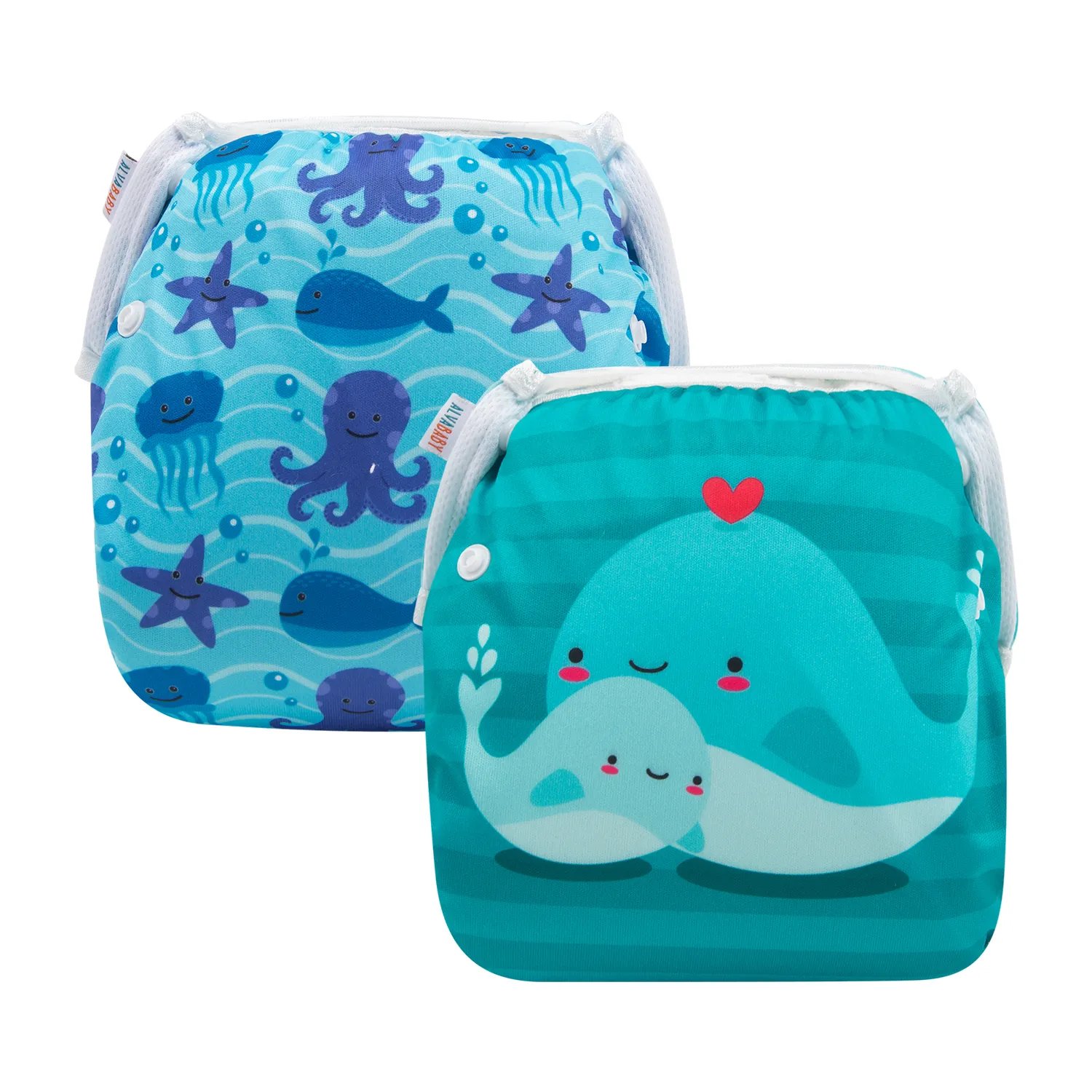 Pack de 2 Pañales de Piscina y Playa Reutilizables -  Talla 0 a 18meses - Imagen 1