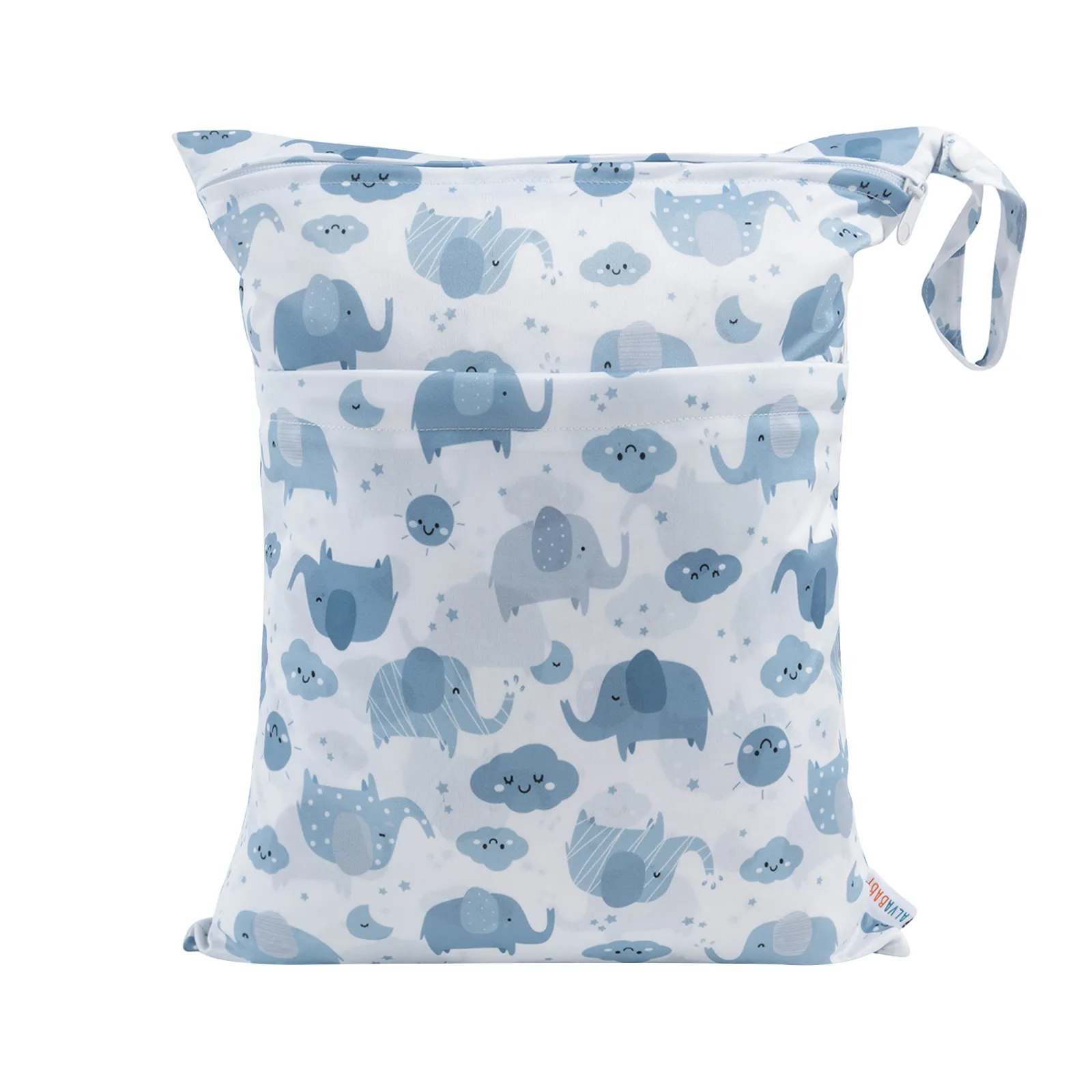 9a191fbd1f WetBag - Bolsa para almacenar Pañales Sucios - Capacidad 7 a 9 Pañales - Elefantes - Imagen 1