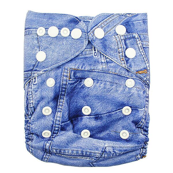 Pañal de Tela Unitalla Alva Baby - Jeans - Llegada 30 Julio aprox - Imagen 1