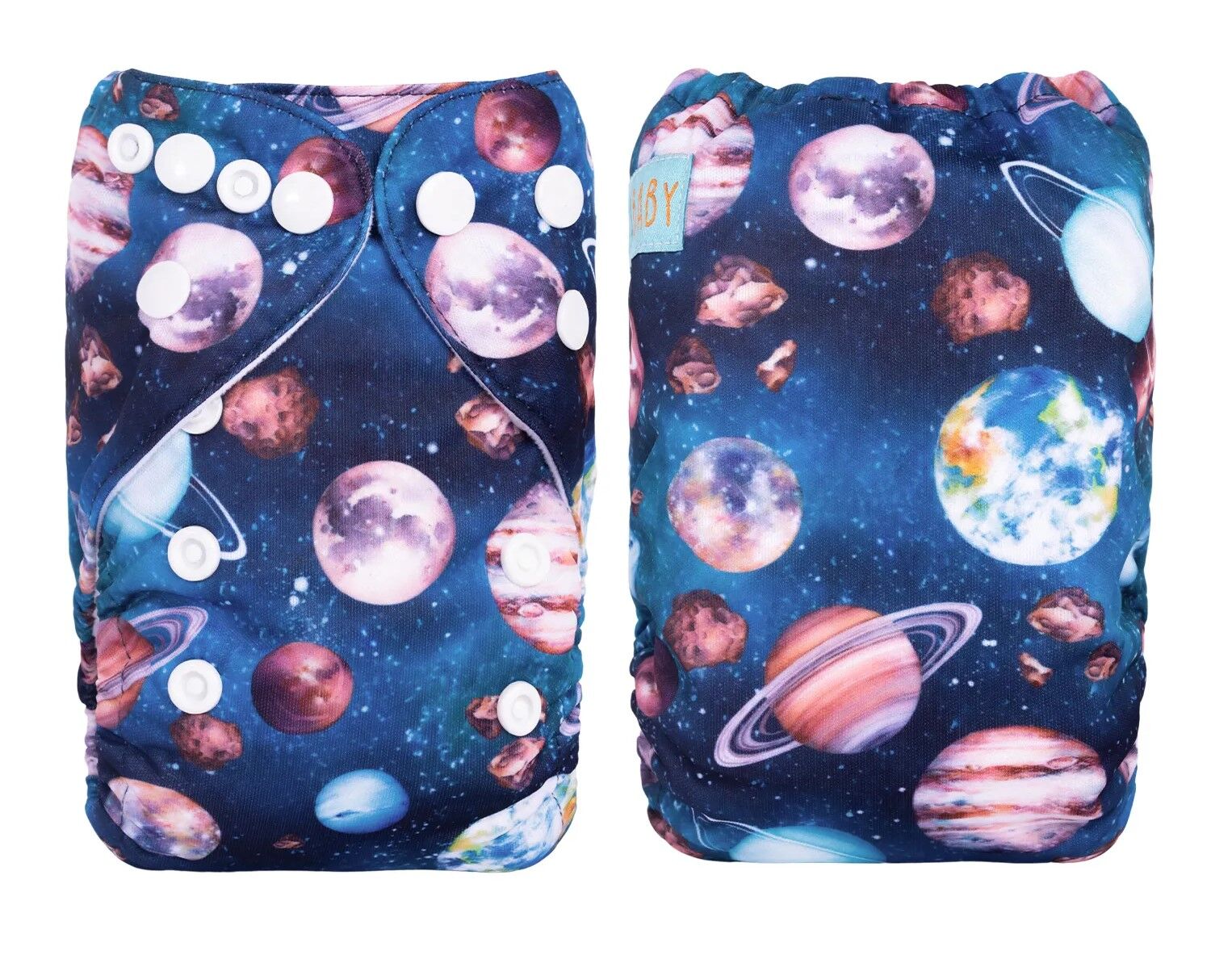 NewBorn Planetas Pañal de Tela Recién Nacido Alva Baby - Todo en 1 - Planetas - Imagen 1