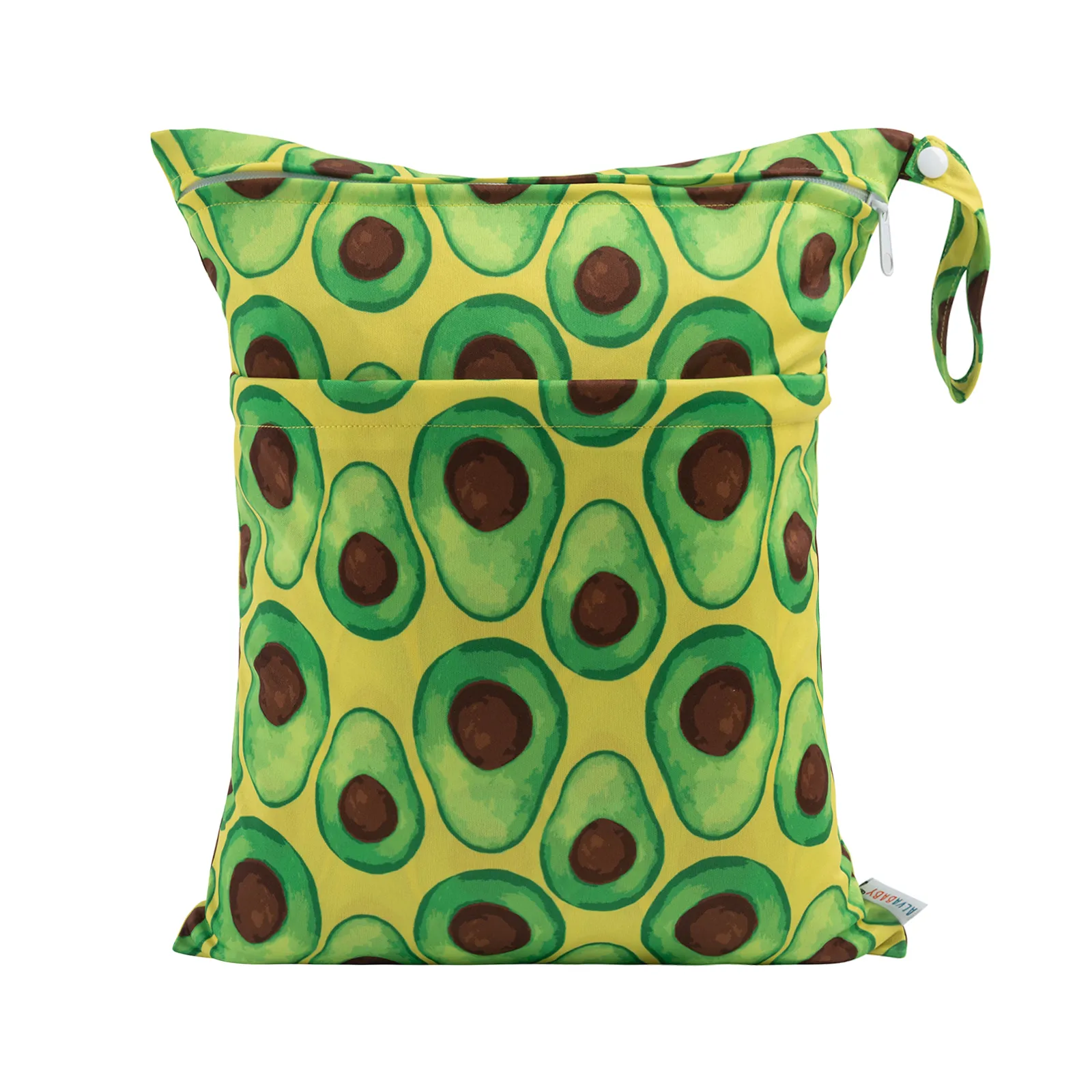 WetBag - Bolsa para almacenar Pañales Sucios - Capacidad 7 a 9 Pañales - Aguacates - Imagen 1