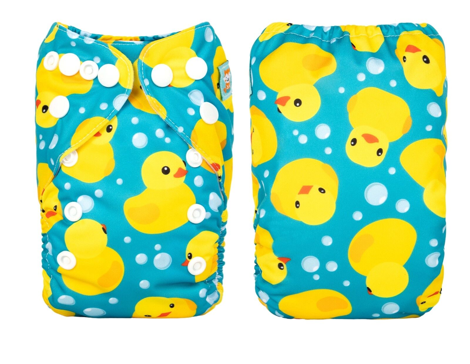 Pañal de Tela Recién Nacido Alva Baby - Todo en 1 - Patitos - Imagen 1