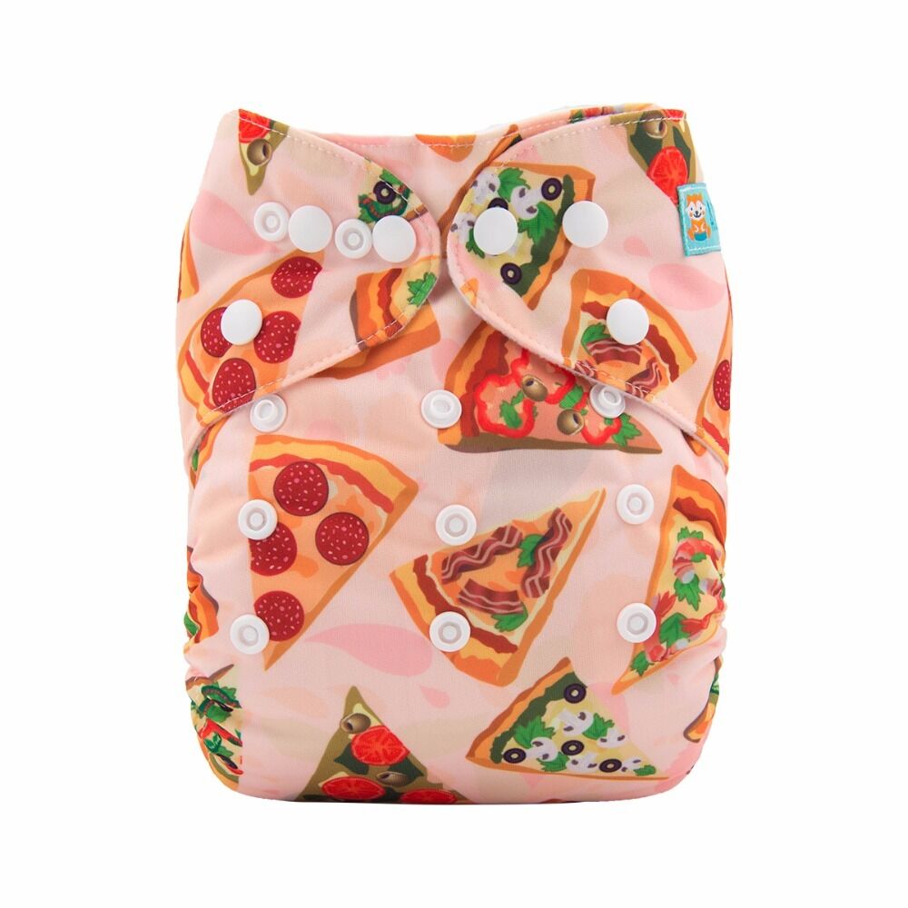 Pañal de Tela Unitalla Alva Baby - Pizza - Llegada 16 Agosto Aprox - Imagen 1