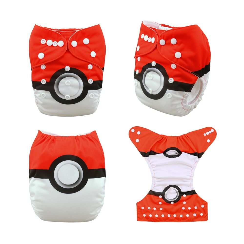 YD63 Pañal de Tela Unitalla Alva Baby Edición Especial - Pokebola - Llegada 16 Agosto Aprox - Imagen 1
