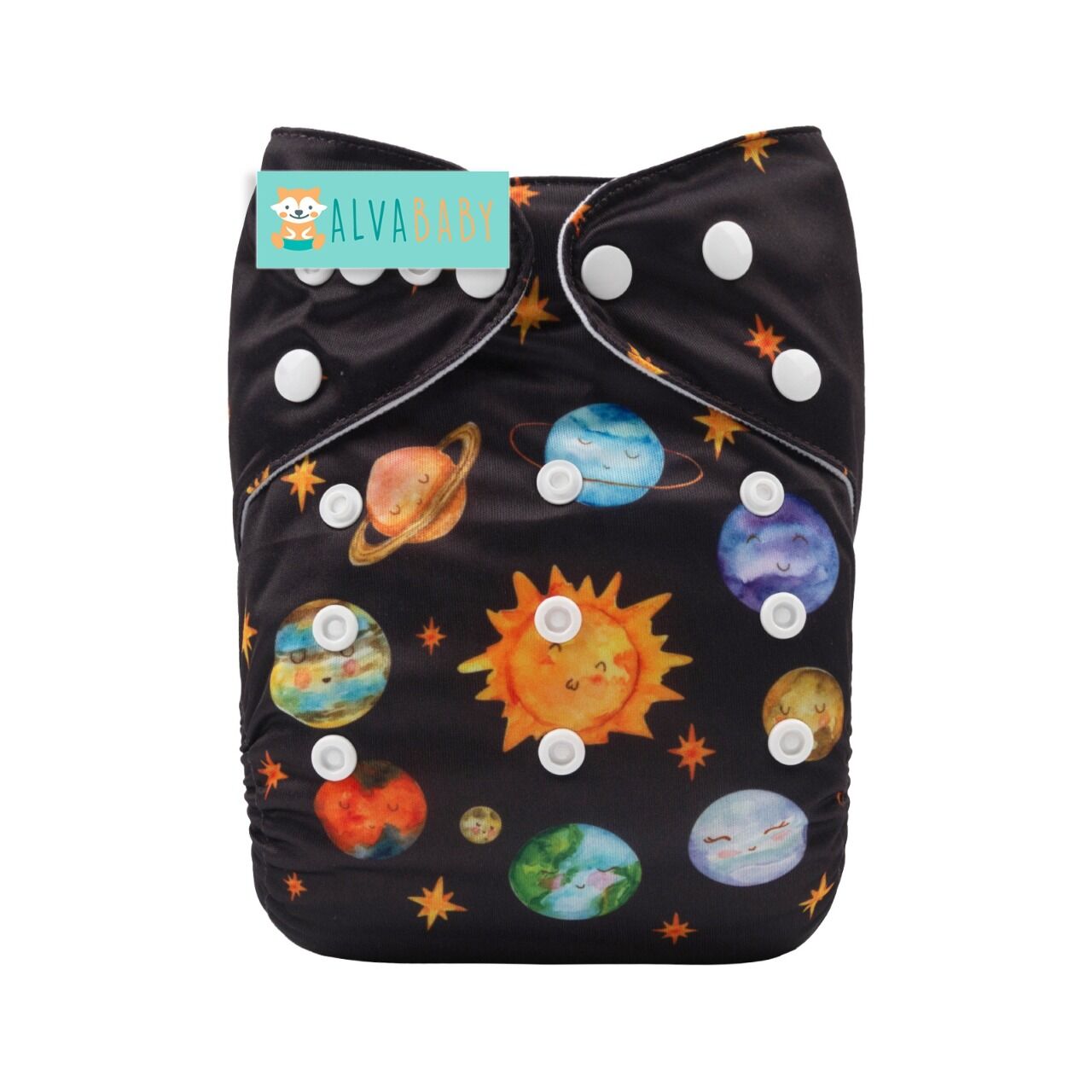 Pañal de Tela Unitalla Alva Baby  - Sistema Solar - Edición Especial - Llegada 16 Agosto Aprox - Imagen 1
