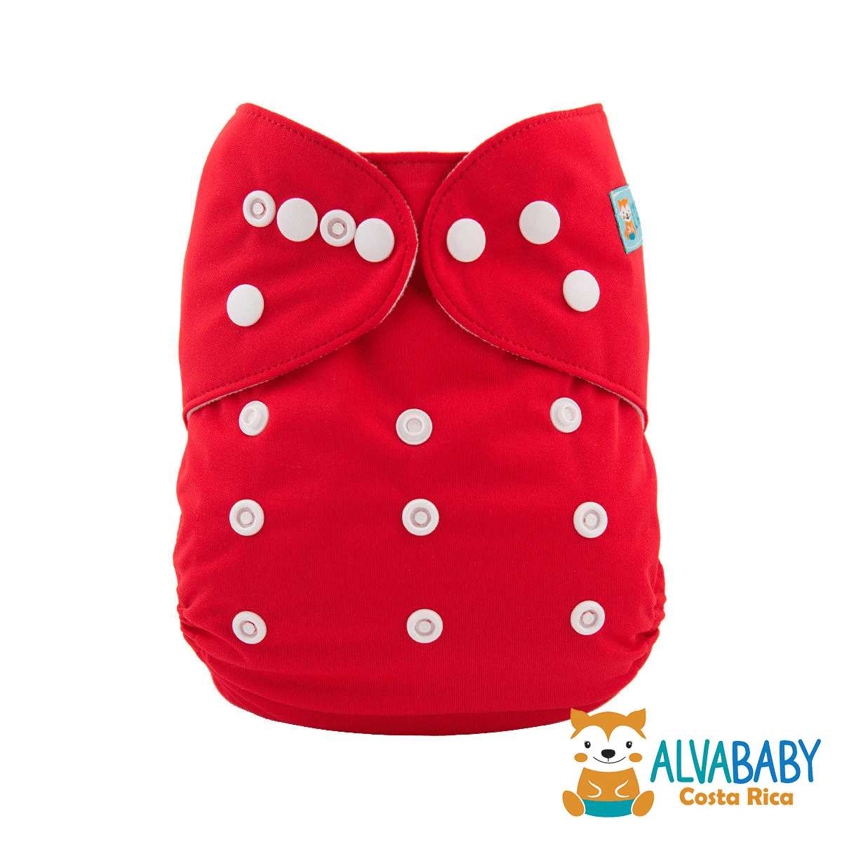 rojo Pañal de Tela Unitalla Alva Baby Liso - Rojo - Llegada 16 Agosto Aprox - Imagen 1