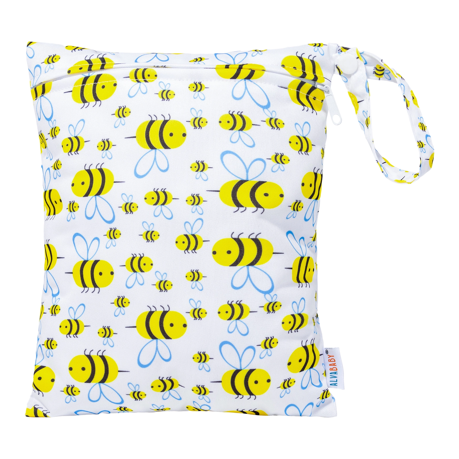 89b24ad954 WetBag Pequeña - Capacidad 2 Pañales aprox - Bolsa para almacenar Pañales sucios - Abejas - Imagen 1
