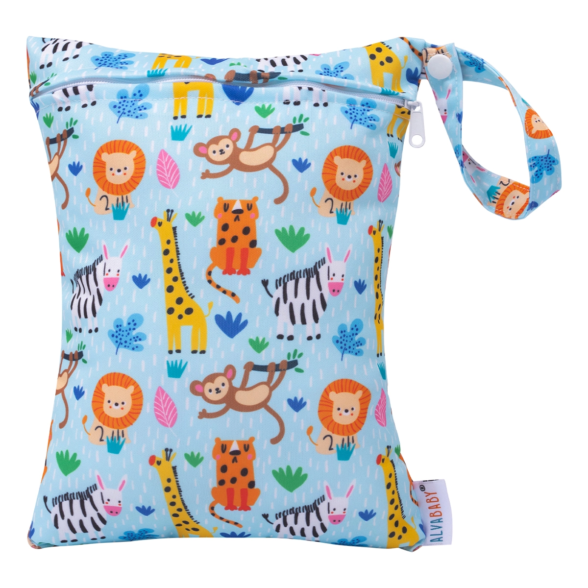 WetBag Pequeña - Capacidad 2 Pañales aprox - Bolsa para almacenar Pañales sucios- Animales - Imagen 1