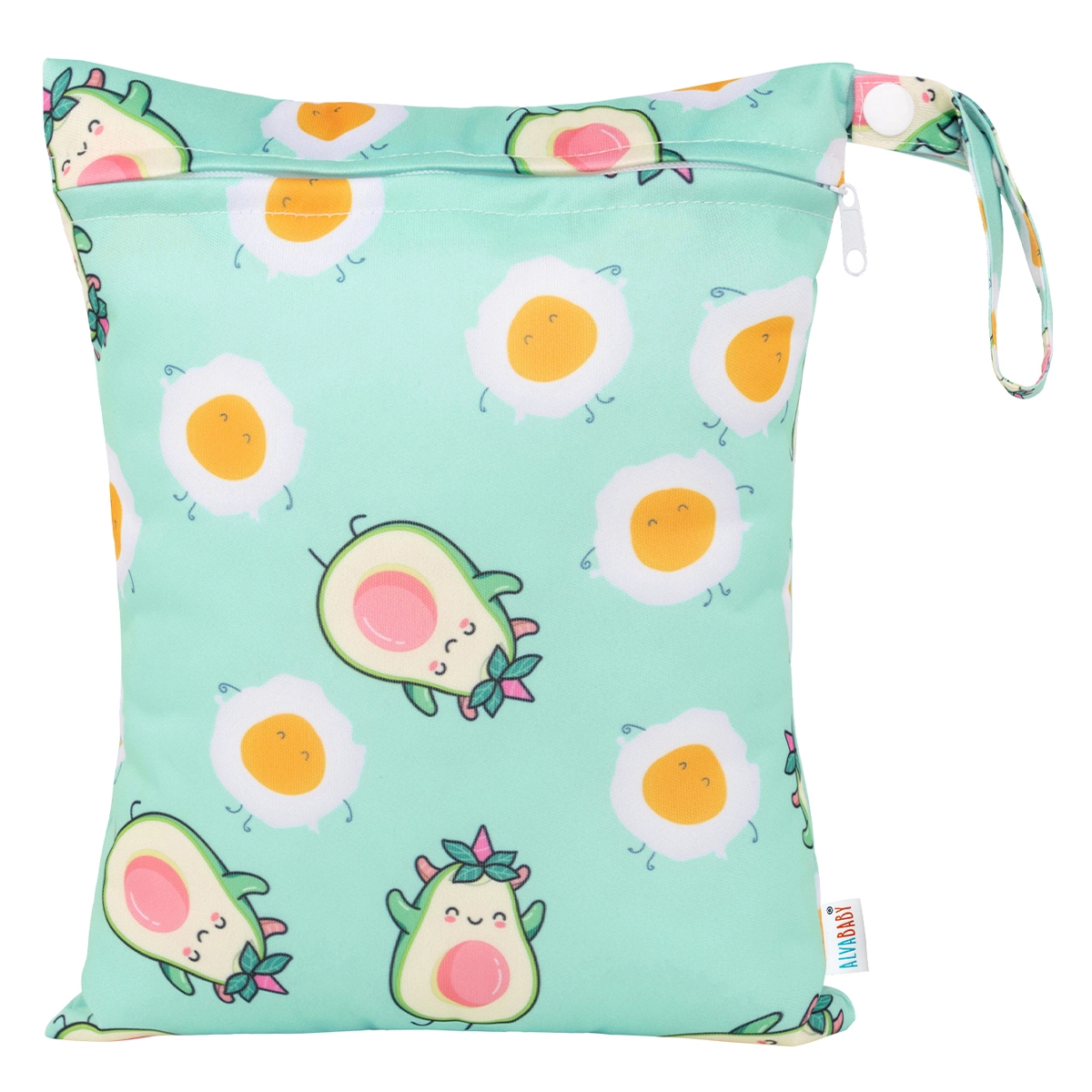 WetBag Pequeña - Capacidad 2 Pañales aprox - Bolsa para almacenar Pañales sucios - Aguacate - Imagen 1