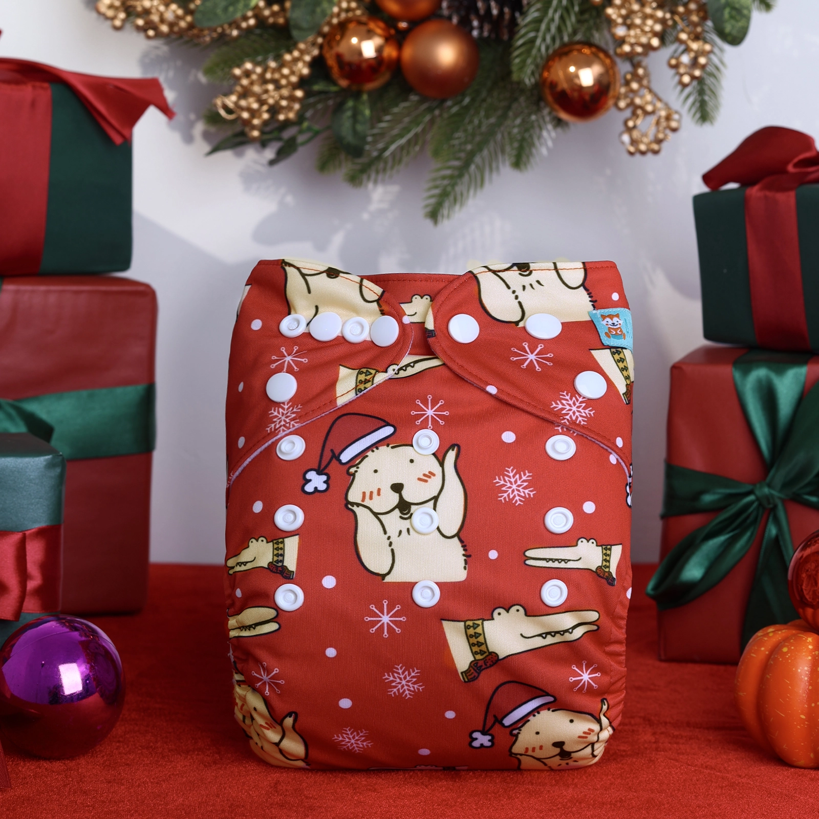 Pañal de Tela Unitalla Alva Baby - Est de Edición Especial - Navidad - Llegada 16 Agosto Aprox - Imagen 1