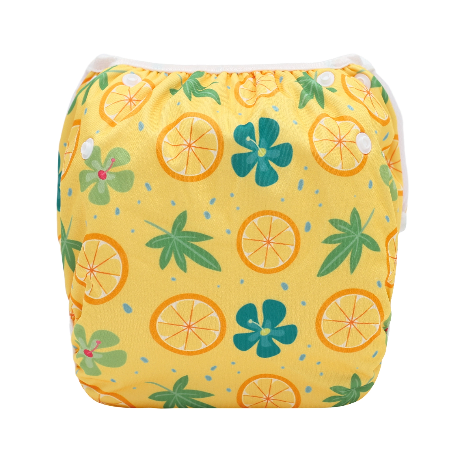 Pañal de Piscina y Playa Reutilizable -  Talla 0 a 18meses - Naranjas - Imagen 1