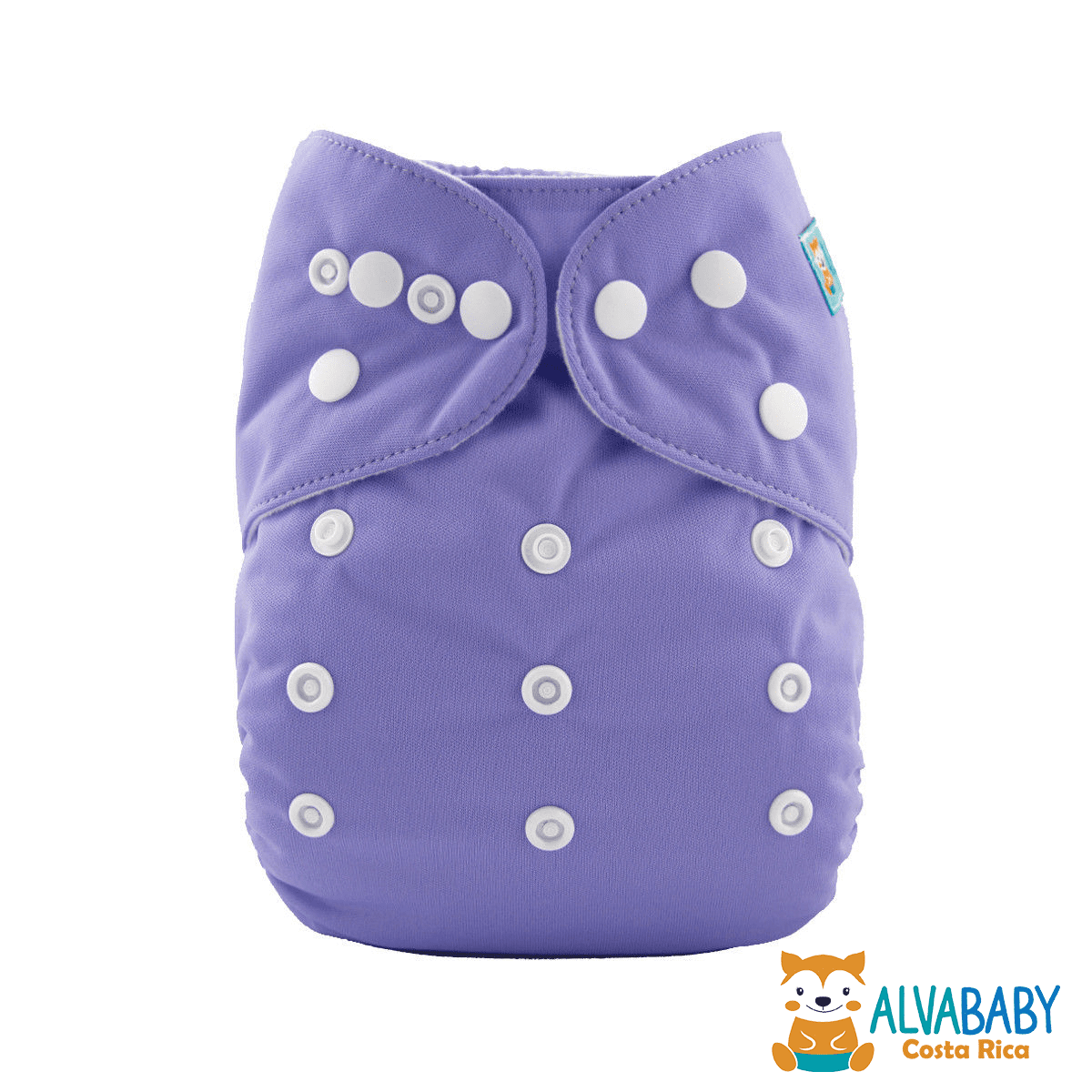 Pañal de Tela Unitalla Alva Baby Liso - Lila - Imagen 1